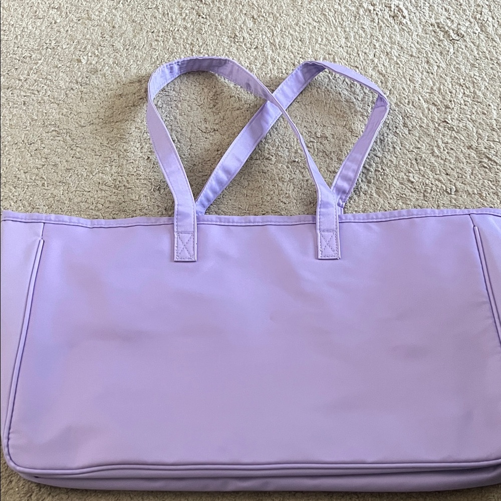 Simply Southern Purple Tote with Multicolor Lettering - Picture 4 of 4